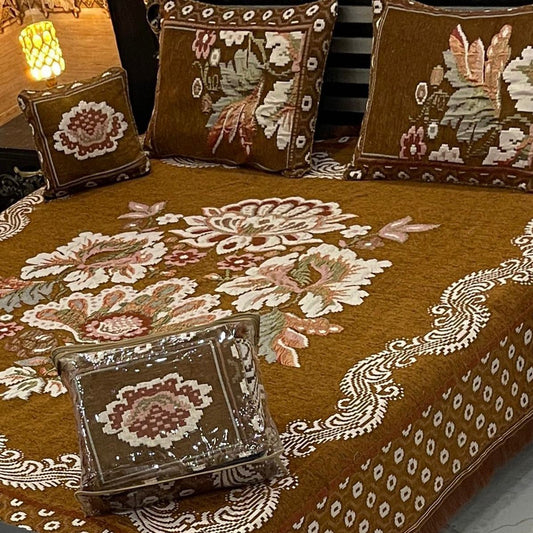 Luxury 4p premium velvet jacquard Bedsheets