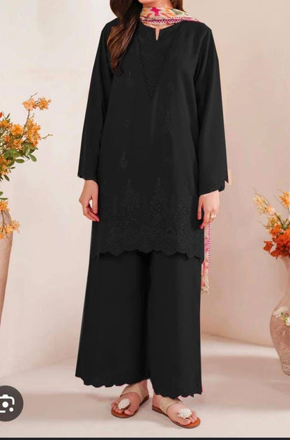 Dhanak 3p with wool shawl Daman chicken kari