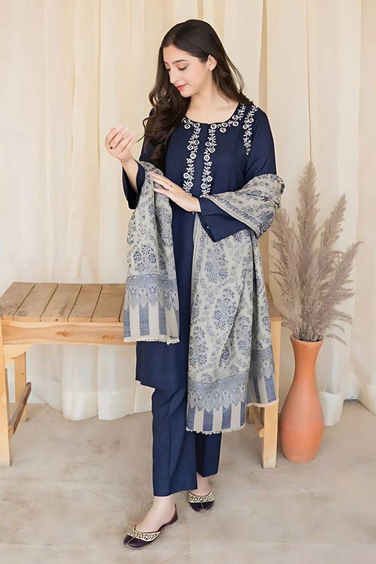 Asling 3p Dhanak with wool shawl
