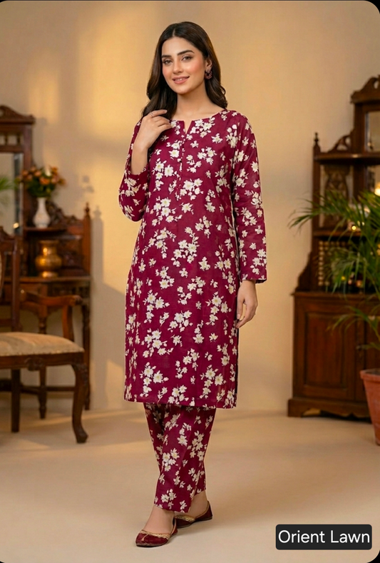 Orient Allover Printed Lawn 2-Piece Suit (Orignal)
