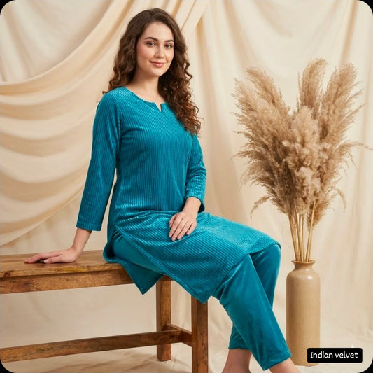 Premium Indian warm Velvet Fabric for Winter