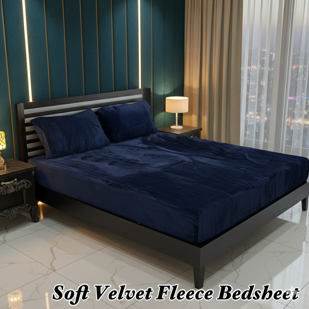 Soft Velvet Fleece Bedsheet