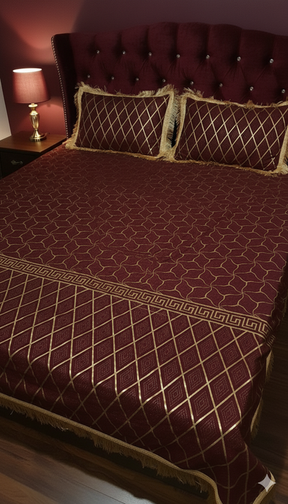 Imported texture micro velvet Bedsheets wedding collection