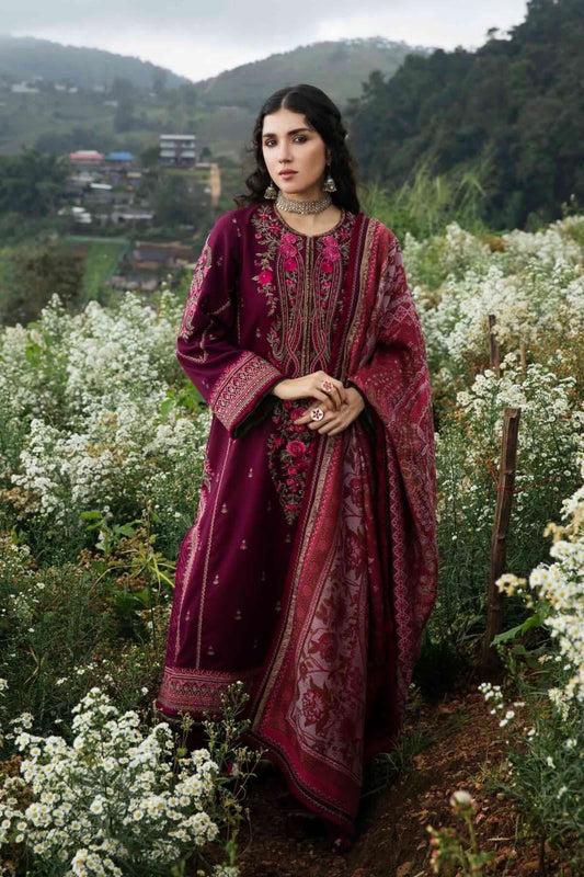 Original branded Dhanak 3p suit with wool shawl