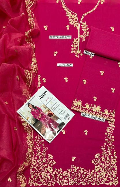 Azure 3p Lawn Suit 2026