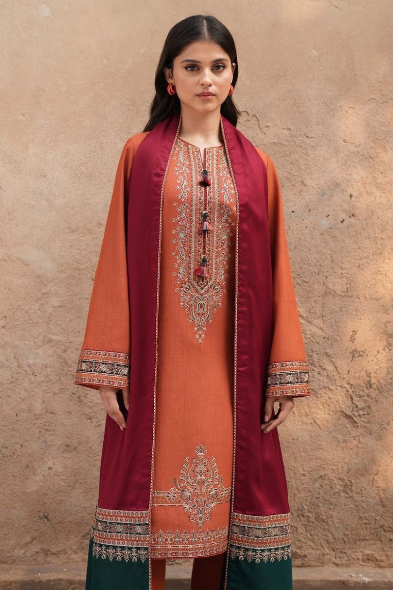 Jazmin Dhanak 3p with wool shawl