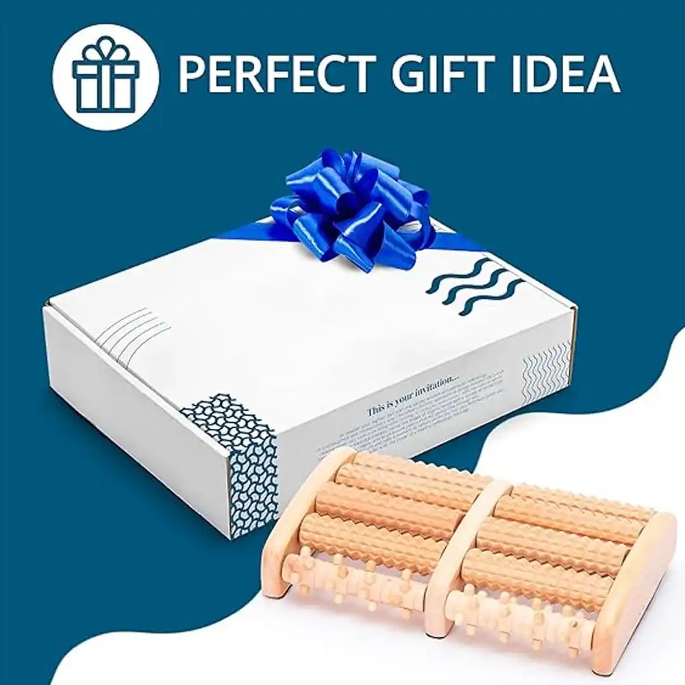 Foot Massage / Wooden Roller Massager Reflexology Foot Therapy