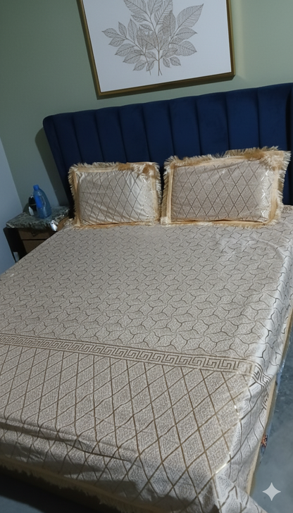 Imported texture micro velvet Bedsheets wedding collection