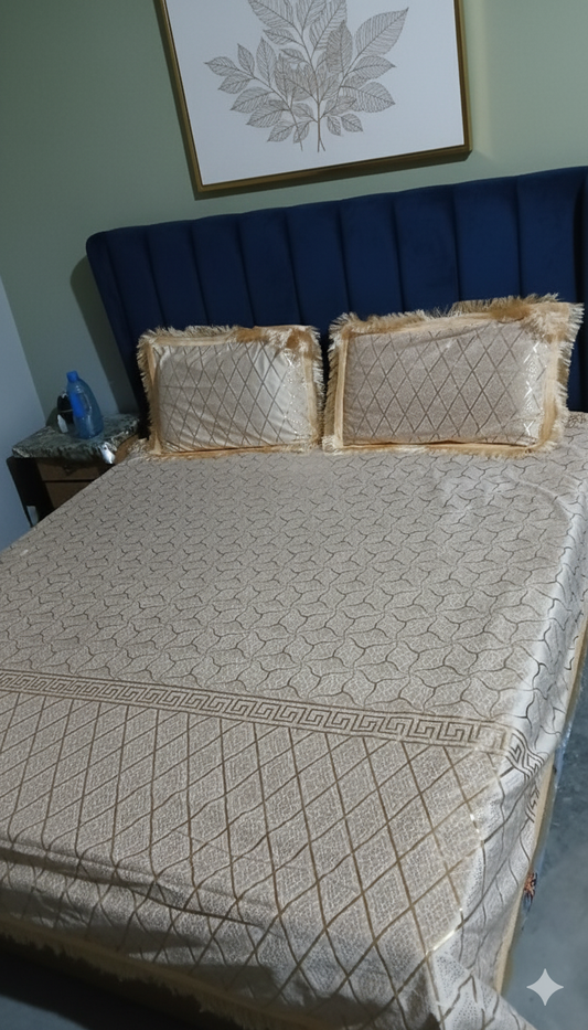 Imported texture micro velvet Bedsheets wedding collection