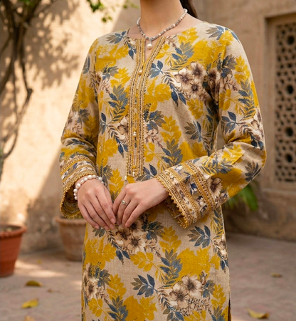 Orient Allover Printed Lawn 2-Piece Suit (Orignal)