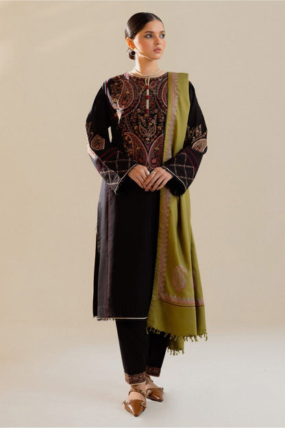 Fancy 3p Dhanak with wool shawl