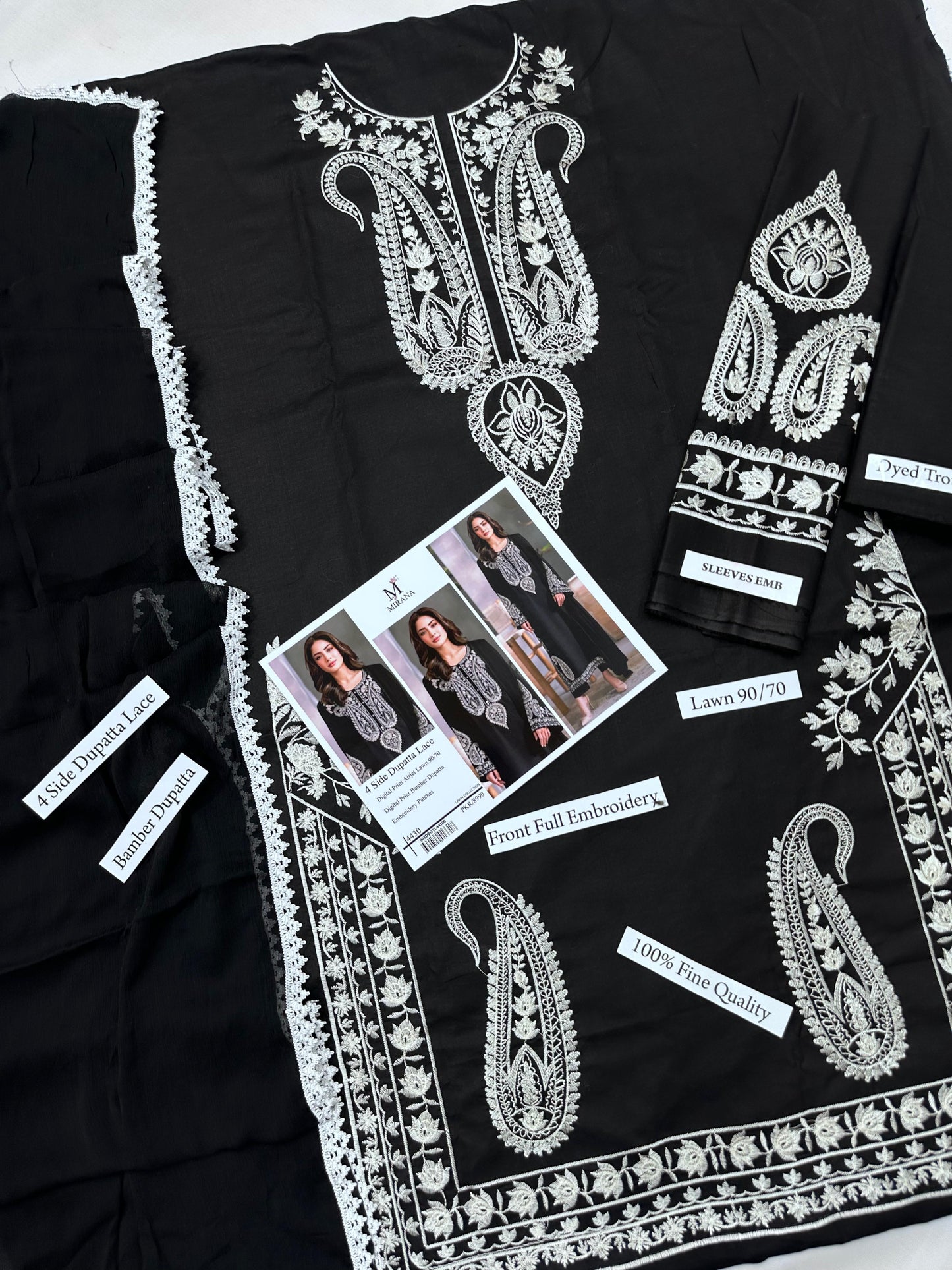 Mirana 3pc Embroidered lawn 2026