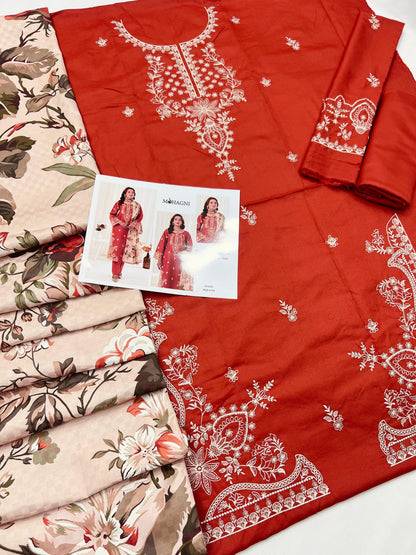 MOhagni brand Dhanak 3p with wool shawl