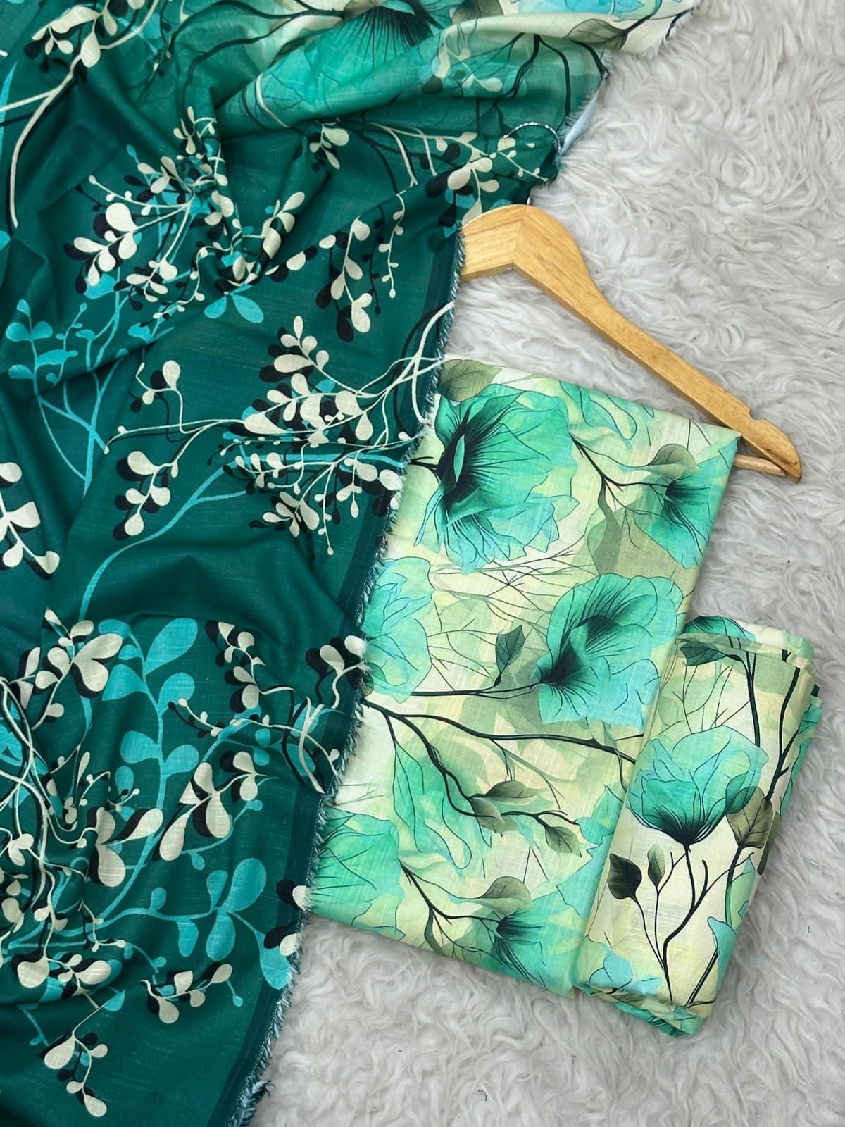 Unstitched Khaddar 3 Piece Digital Printed Dress ( Most trending Orignal Branded )