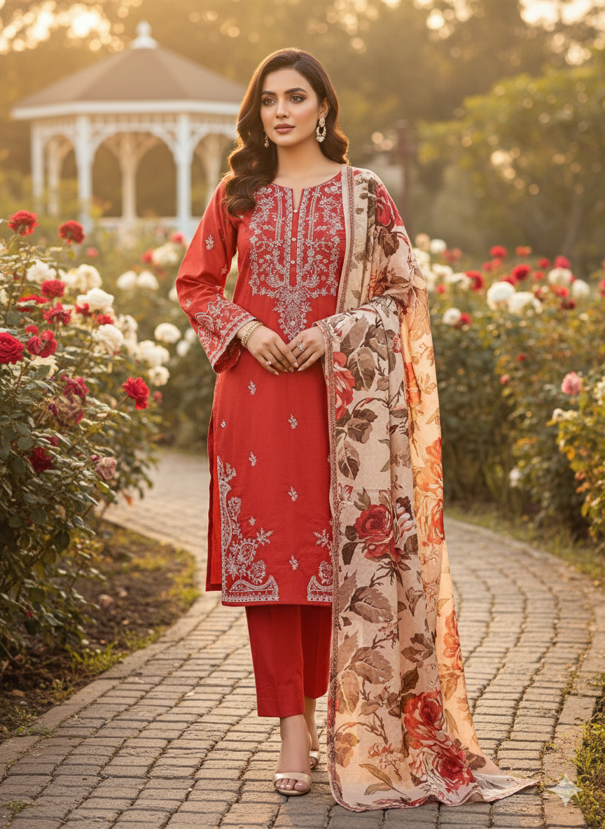 MOhagni brand Dhanak 3p with wool shawl