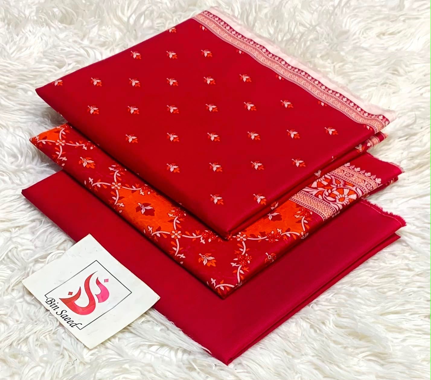 Bin saeed original lawn suits 3pc - My Store