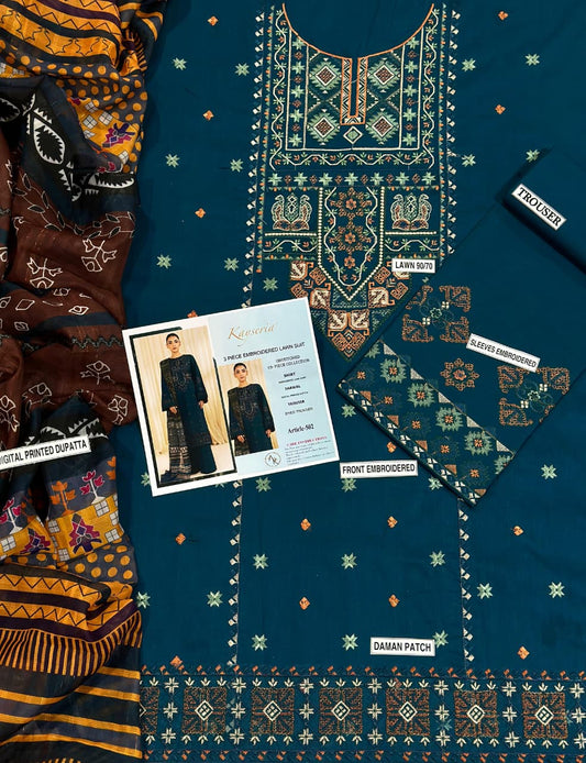 Kasyseria 3p Lawn Suit 2026