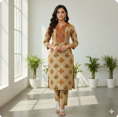 Luxury Branded Khaddar 2-Piece | Premium Winter Fabric