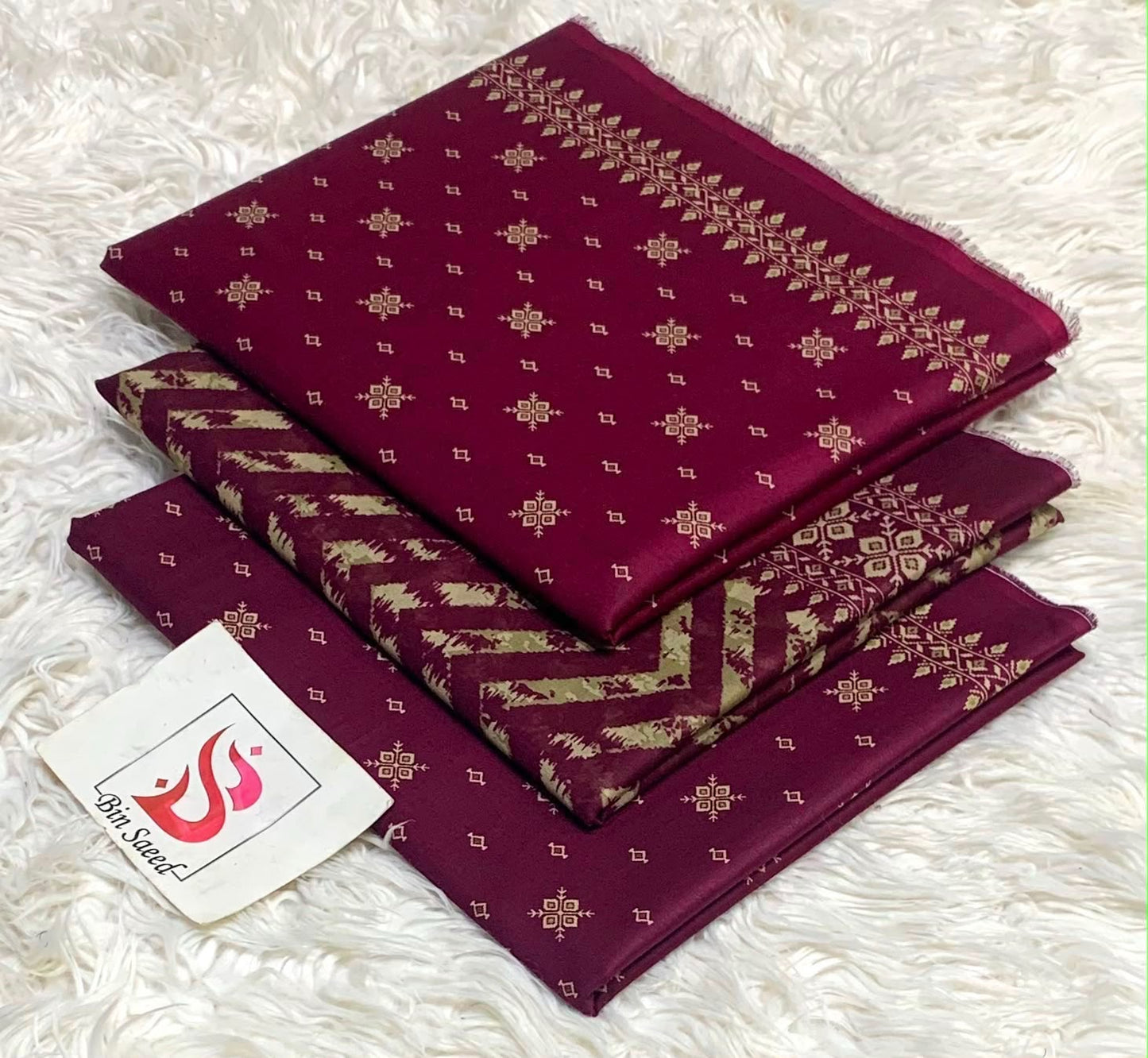 Bin saeed original lawn suits 3pc - My Store