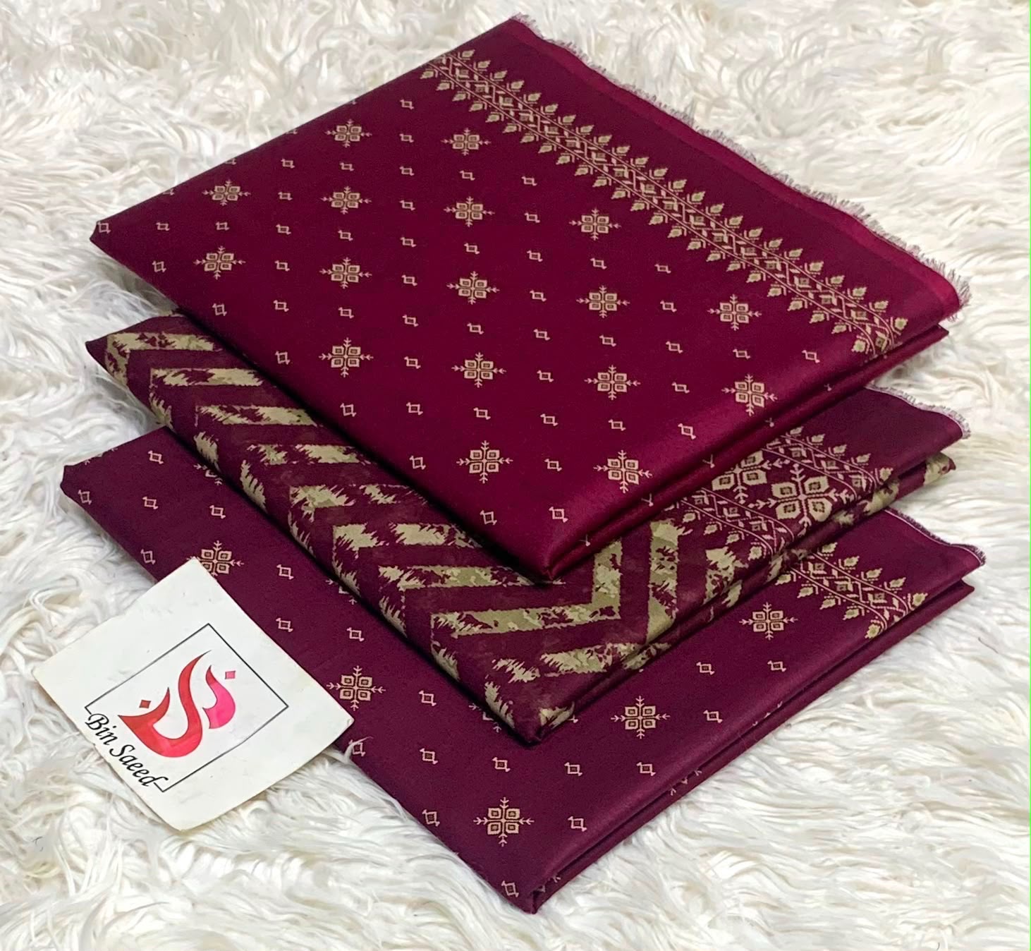 Bin saeed original lawn suits 3pc - My Store