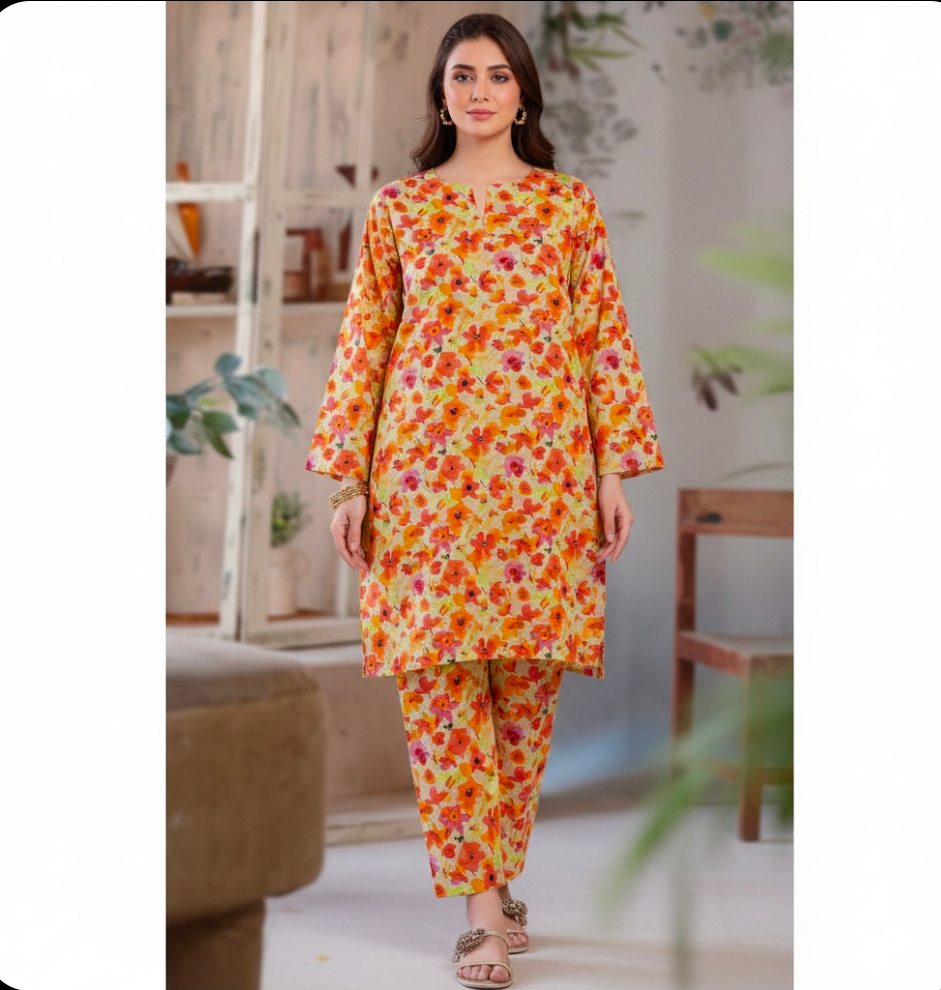 Luxury Branded Khaddar 2-Piece | Premium Winter Fabric