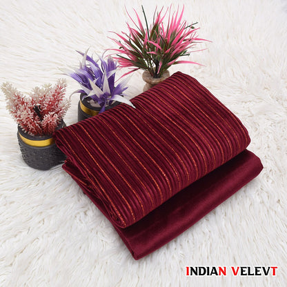 Premium Indian warm Velvet Fabric for Winter