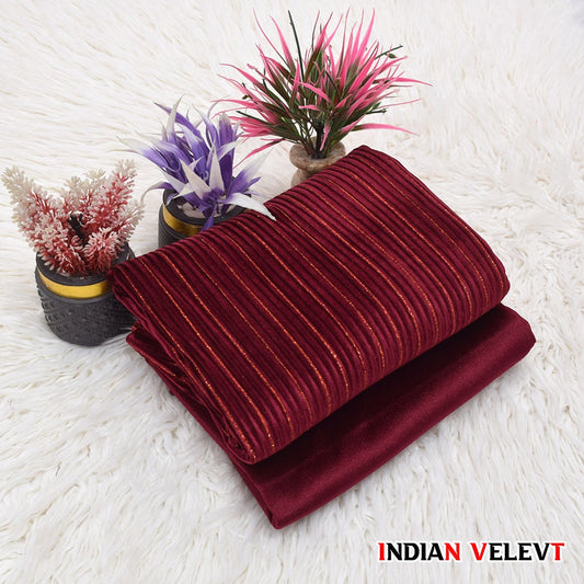 Premium Indian warm Velvet Fabric for Winter