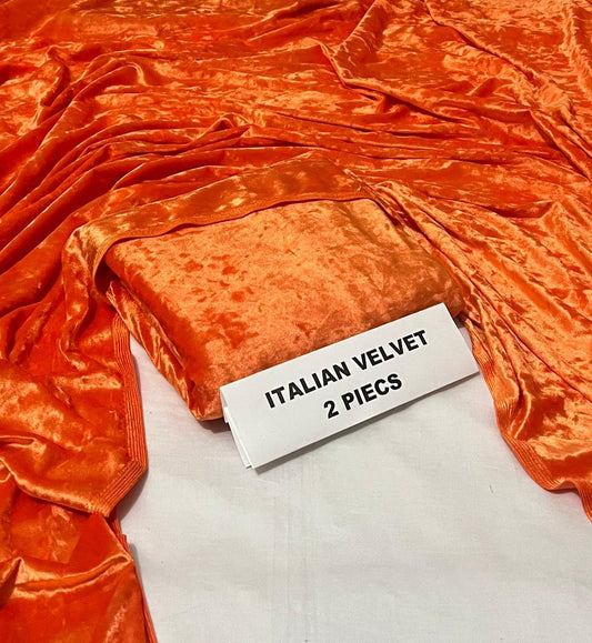 Imported italina Velvet 2 piece Original Collection