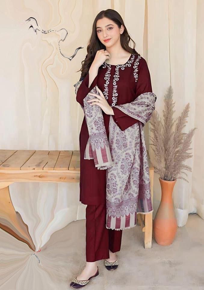 Asling Dhanak 3p with wool shawl