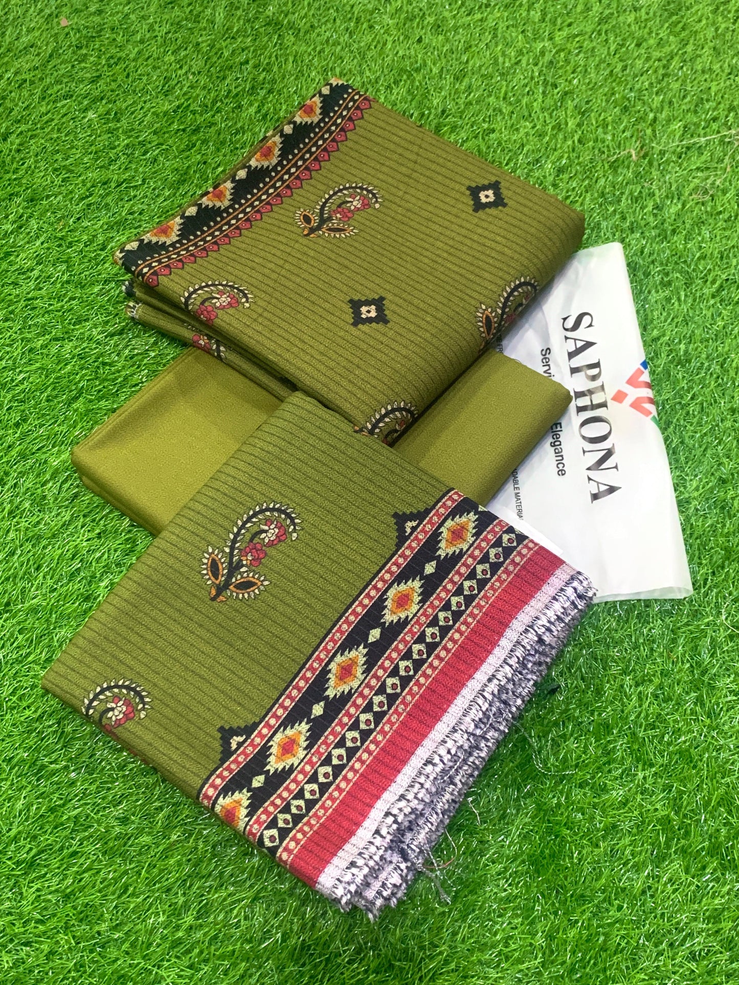 Original saphona Brand Bana Doria Dhanak 3p