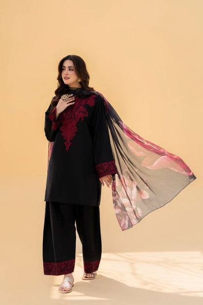 Jazmin Brand Dhanak 3p with wool shawl
