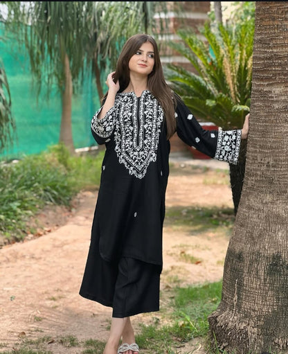 Winter 2p embroidered shirt and trouser