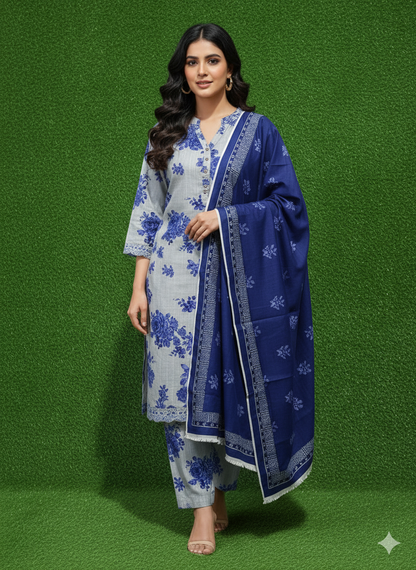 Maria B khaddar 3p Allover