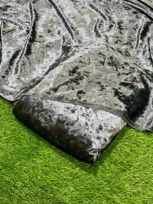 Imported italina Velvet 2 piece Original Collection dark gray colour