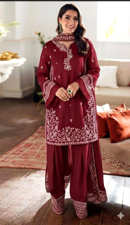 Azure 3p Lawn Suit 2026