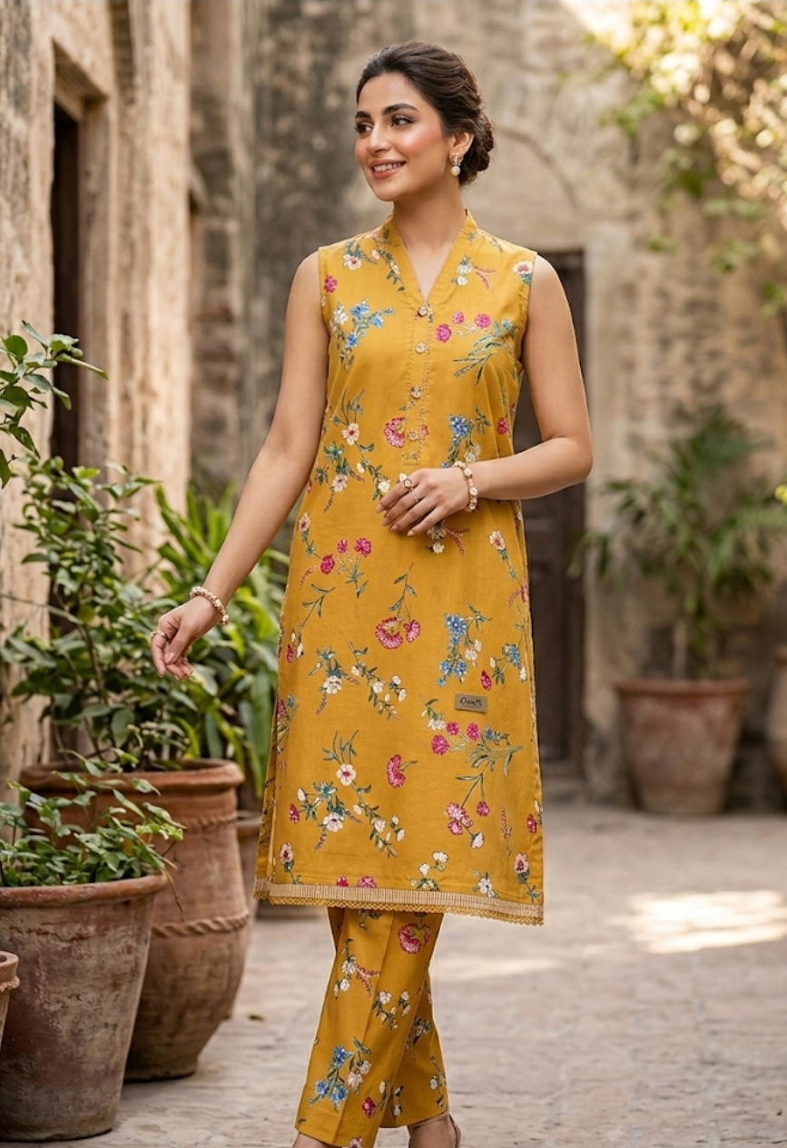 Orient Allover Printed Lawn 2-Piece Suit (Orignal)
