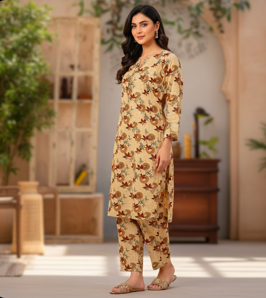 Luxury Branded Khaddar 2-Piece | Premium Winter Fabric