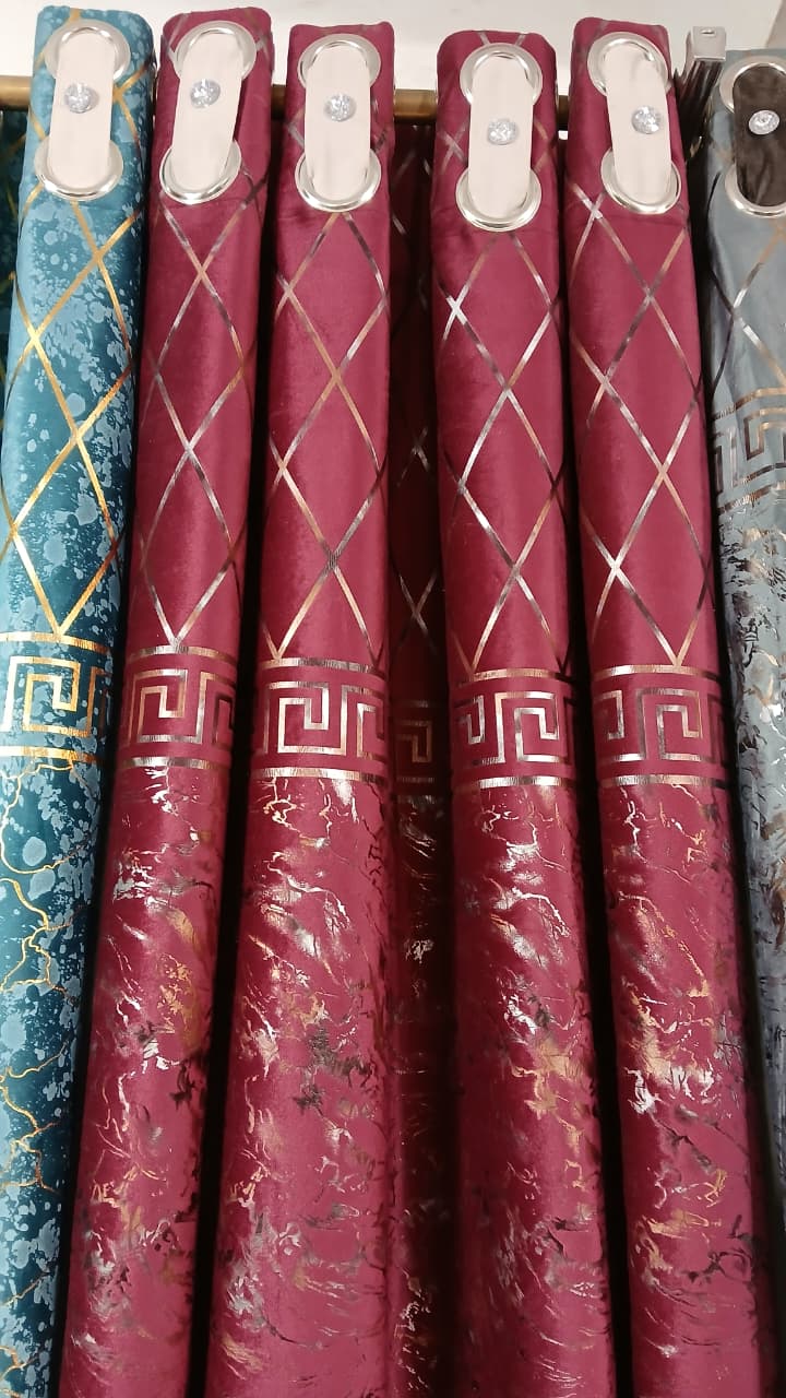 Imported Malai velvet texture curtain