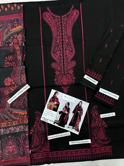 Faiza Faisal  3p Lawn Suit 2026