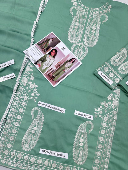 Mirana 3pc Embroidered lawn 2026