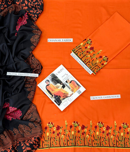 Asling Dhanak 3p with wool shawl