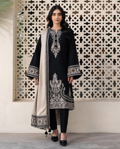 Dhanak 3p- winter collection Dhanak embroidered 3p
