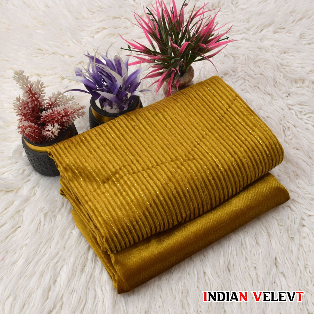 Premium Indian warm Velvet Fabric for Winter