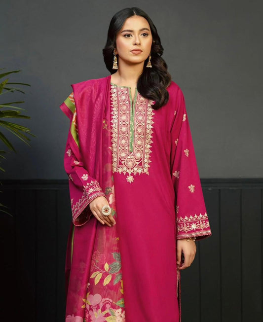 Kokum 3p Dhanak with wool shawl