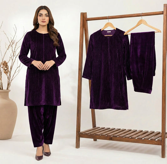 Premium Indian warm Velvet Fabric for Winter