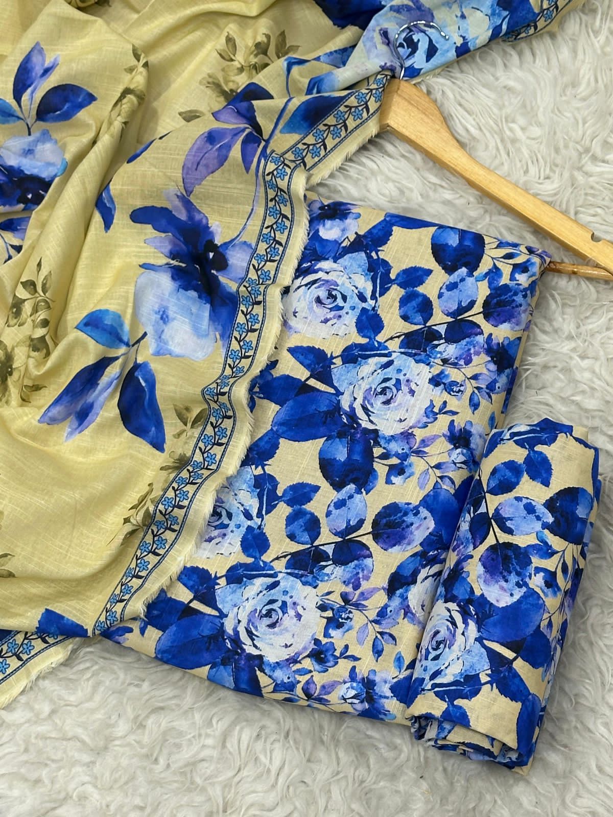 Unstitched Khaddar 3 Piece Digital Printed Dress ( Most trending Orignal Branded )