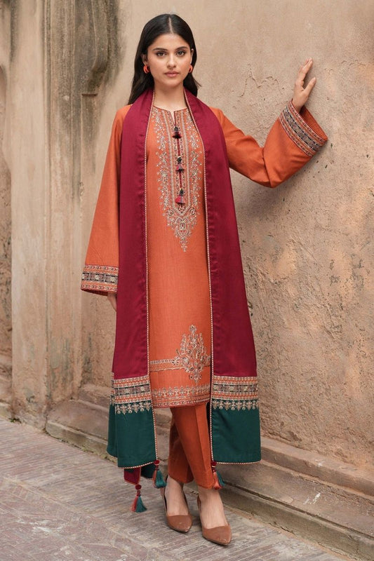 Jazmin Dhanak 3p with wool shawl