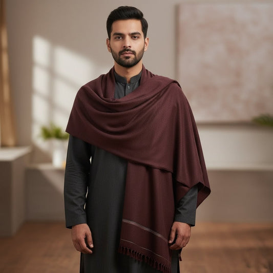 Wool Shawl for Men – Elegant, Warm & Timeless