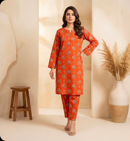 Luxury Branded Khaddar 2-Piece | Premium Winter Fabric