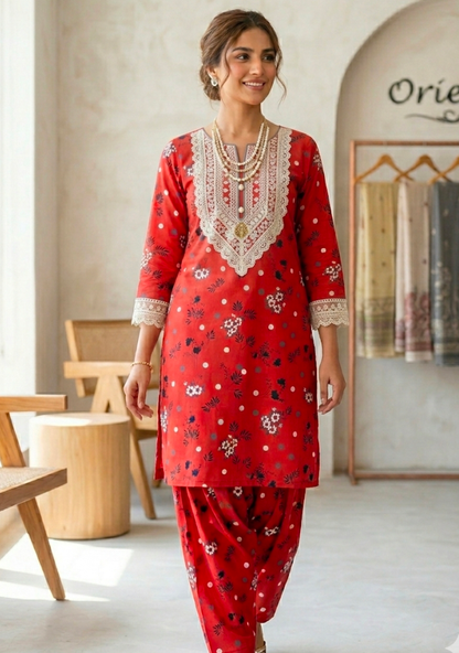 Orient Allover Printed Lawn 2-Piece Suit (Orignal)